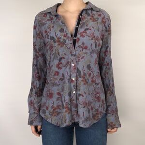 Floral Button-Up Women’s Top